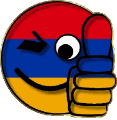 Banderas Asia Armenia Smiley - OK 