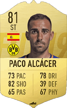 Multimedia Videospiele F I F A - Karten Spieler Spanien Paco Alcacer 
