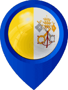 Banderas Europa Vaticano Marcador de ubicación 