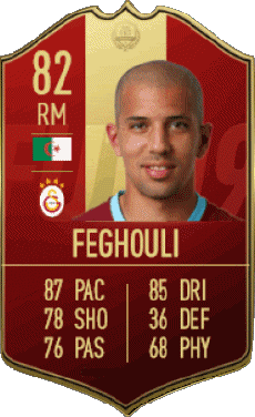Multimedia Videospiele F I F A - Karten Spieler Algerien Sofiane Feghouli 