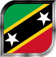 Fahnen Amerika St. Kitts und Nevis Plaza 