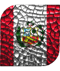 Banderas América Perú Plaza 