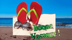 Nachrichten Italienisch Buone Vacanze Animierter Hintergrund 003 