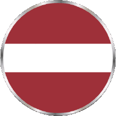 Drapeaux Europe Lettonie Rond 