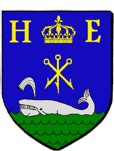 Blasone-Bandiere Francia Dipartimenti - Città 64 HENDAYE Blasone