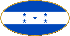 Banderas América Honduras Oval 