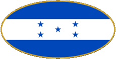 Bandiere America Honduras Ovale 