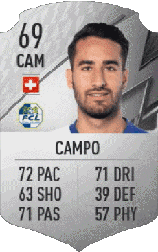 Sport F I F A - Karten Spieler Schweiz Samuele Campo 