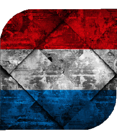 Bandiere Europa Lussemburgo Quadrato 