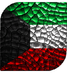 Flags Asia Kuwait Square 