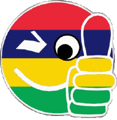 Drapeaux Afrique Maurice Smiley - OK 