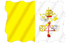 Banderas Europa Vaticano Ondulación 