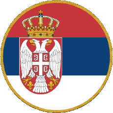 Bandiere Europa Serbia Tondo 