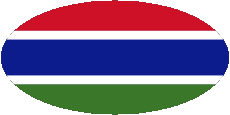 Banderas África Gambia Oval 01 