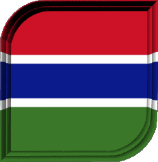 Bandiere Africa Gambia Quadrato 