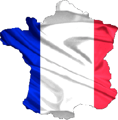 Fahnen Europa Frankreich National Karte 
