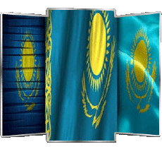Drapeaux Asie Kazakstan Divers 