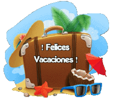 Messages Spanish Felices Vacaciones Transparent Background 09 
