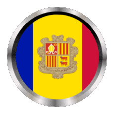 Drapeaux Europe Andorre Rond - Anneaux 