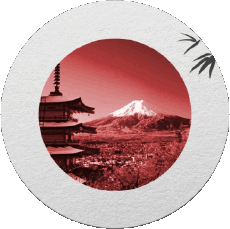 Drapeaux Asie Japon Rond 