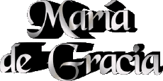 Prénoms FEMININ - Espagne M Composé María de Gracia 