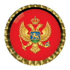 Flags Europe Montenegro Round - Rings 