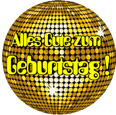 Messages Allemand Alles Gute zum Geburtstag Zusammenfassung - geometrisch Fond Transparent 013 