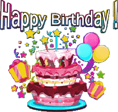 Nachrichten Englisch Happy Birthday Cakes 003 