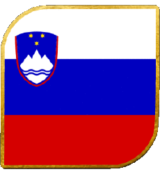 Flags Europe Slovenia Square 