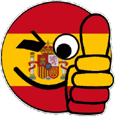 Banderas Europa España Smiley - OK 