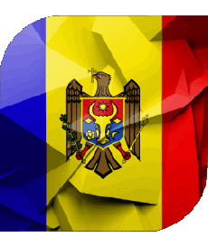 Bandiere Europa Moldova Quadrato 