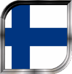 Bandiere Europa Finlandia Quadrato 