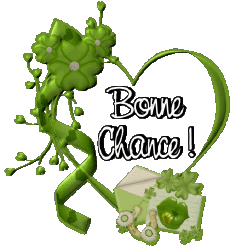 Messages French Bonne Chance Transparent Background 07 