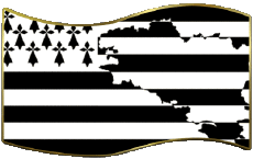 Drapeaux France Régions Bretagne Rectangle 