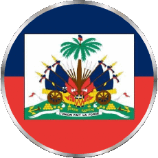 Drapeaux Amériques Haïti Rond 