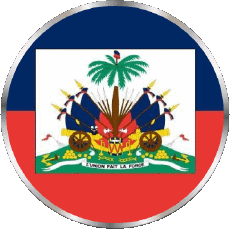 Fahnen Amerika Haiti Rond 