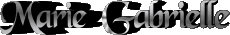 Vorname WEIBLICH - Frankreich M Zusammengesetzter Marie Gabrielle 