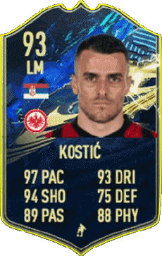 Multimedia Videogiochi F I F A - Giocatori carte Serbia Filip Kostic 