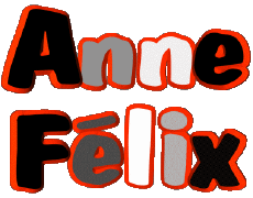 Vorname WEIBLICH - Frankreich A Zusammengesetzter Anne Félix 