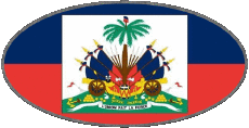Bandiere America Haiti Ovale 