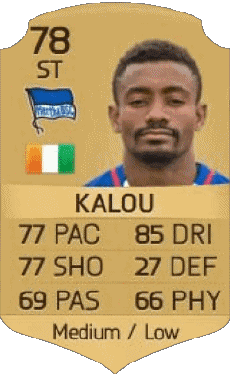 Multimedia Videospiele F I F A - Karten Spieler Elfenbeinküste Salomon Kalou 