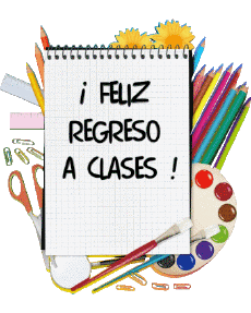 Messages Spanish Feliz Regreso a Clases Transparent Background 001 