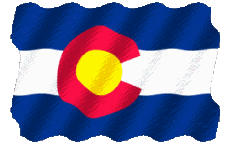 Drapeaux Amériques U.S.A - Etats Colorado Ondulation 