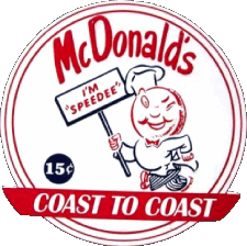 1953-Nourriture Fast Food - Restaurant - Pizzas MC Donald's 1953