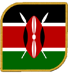 Flags Africa Kenya Square 