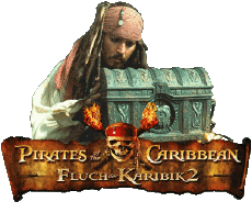 Multimedia Películas Internacional Piratas del Caribe El Cofre del Hobre Muerto Logotipo Alemán 