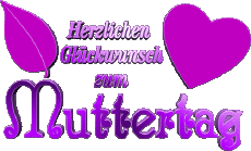 Messagi Tedesco Herzlichen Glückwunsch zum Muttertag 03 