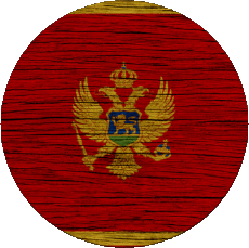 Fahnen Europa Montenegro Runde 