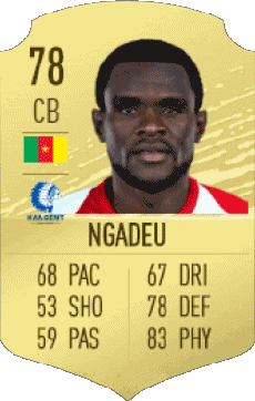 Multimedia Vídeo Juegos F I F A - Jugadores  cartas Camerún Michael Ngadeu 