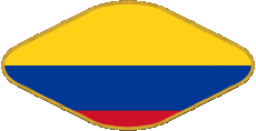 Banderas América Colombia Oval 02 